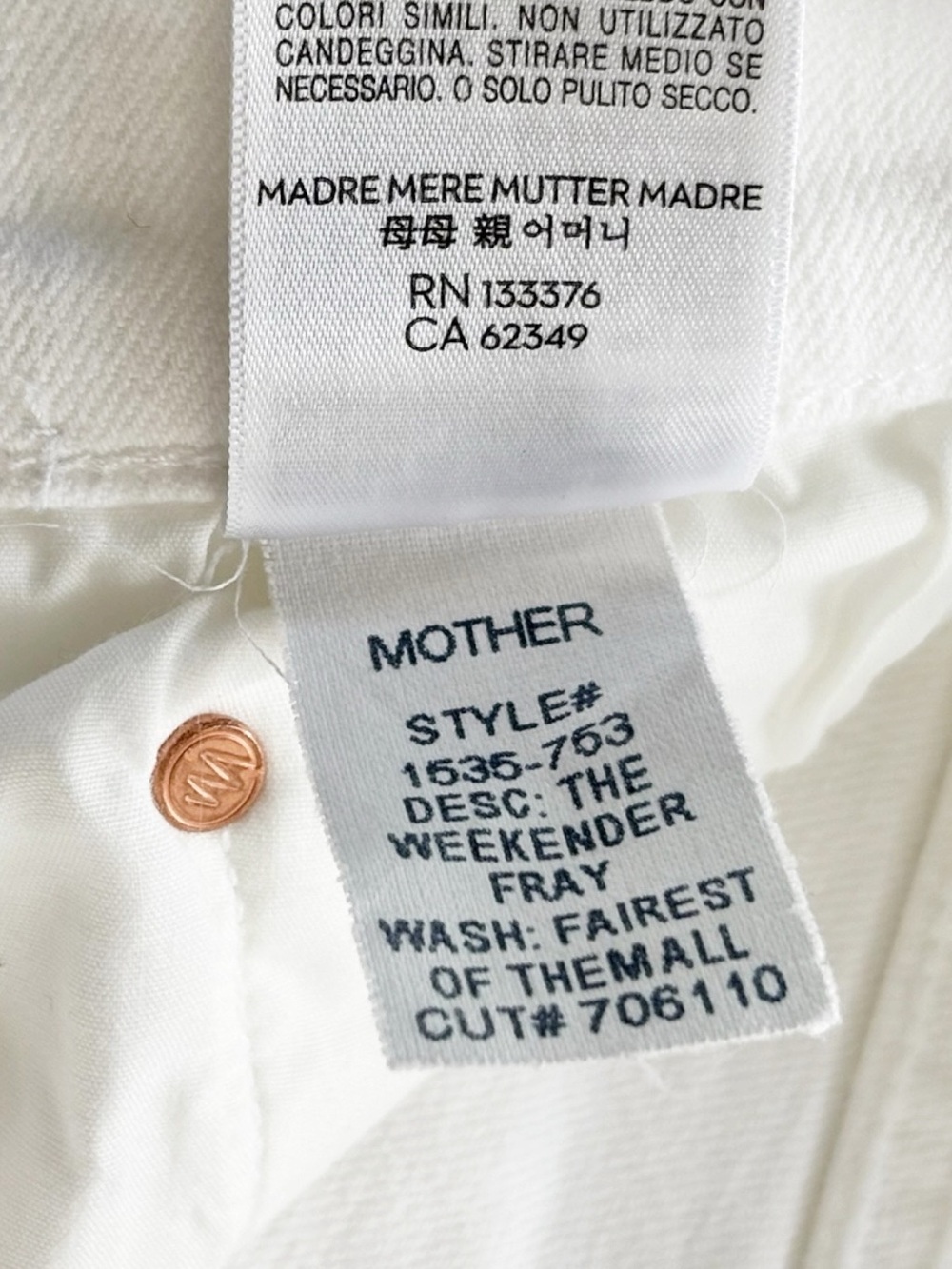 Mother The Weekender Fray in Fairest Of Them All wash | size 27 - Picture 15 of 16